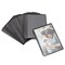 Okuna Outpost Magnetic Picture Frame - Strong Flexible Refrigerator Magnet - Clear Side-Slit Photo Holder for 4x6 Pictures - Durable Black PVC Locker Accessory - 6.5"x 4.5", 25 Pack, Black